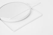 Triple Table Mirror White