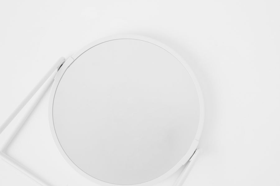 Triple Table Mirror White