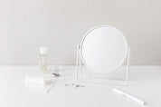 Triple Table Mirror White