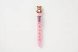 6 Colour Bear Ballpoint Pen (Pink)