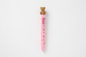 6 Colour Bear Ballpoint Pen (Pink)