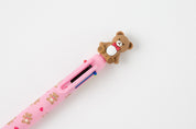 6 Colour Bear Ballpoint Pen (Pink)
