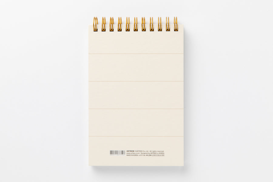 Memo Notebook Ivory Line Pencil