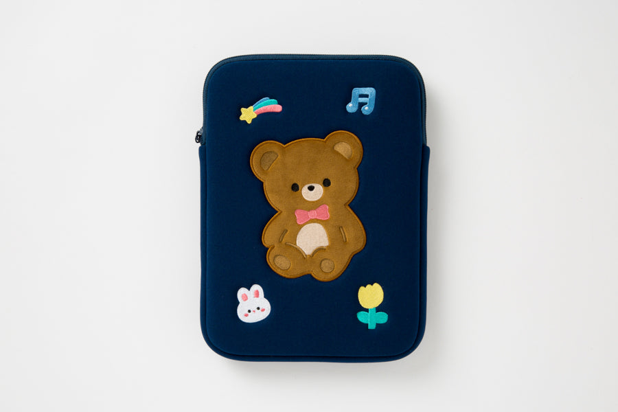 Tablet PC Pouch Teddy Bear Navy 11 inch