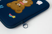 Tablet PC Pouch Teddy Bear Navy 11 inch