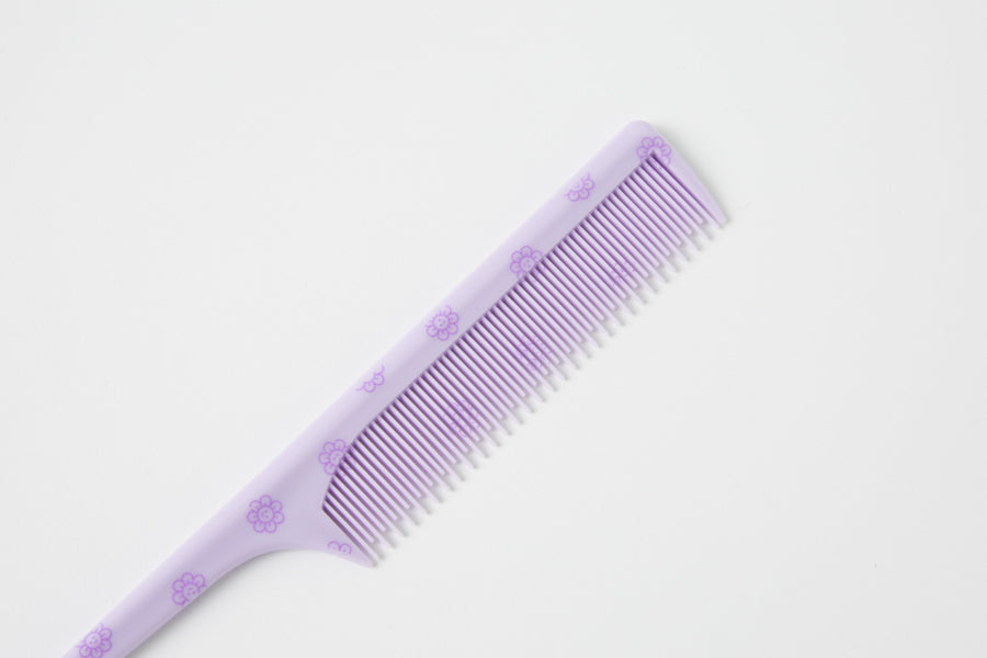Hair Comb Violet Flower
