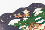 X-MAS CARD STANDING SNOW VILLAGE