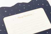 X-MAS CARD STANDING SNOW VILLAGE