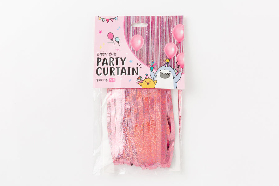 Pearl Party Curtain Pink