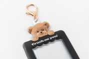 PHOTO CARD CASE HOOD BEAR BK