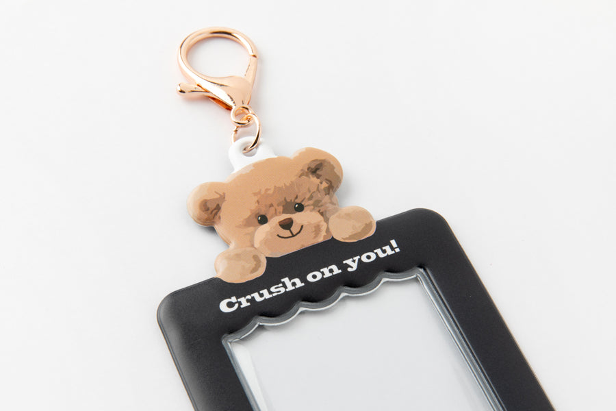 PHOTO CARD CASE HOOD BEAR BK