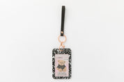 Photo Card Case Strap Keyring Hood Bear Black