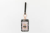 Photo Card Case Strap Keyring Hood Bear Black
