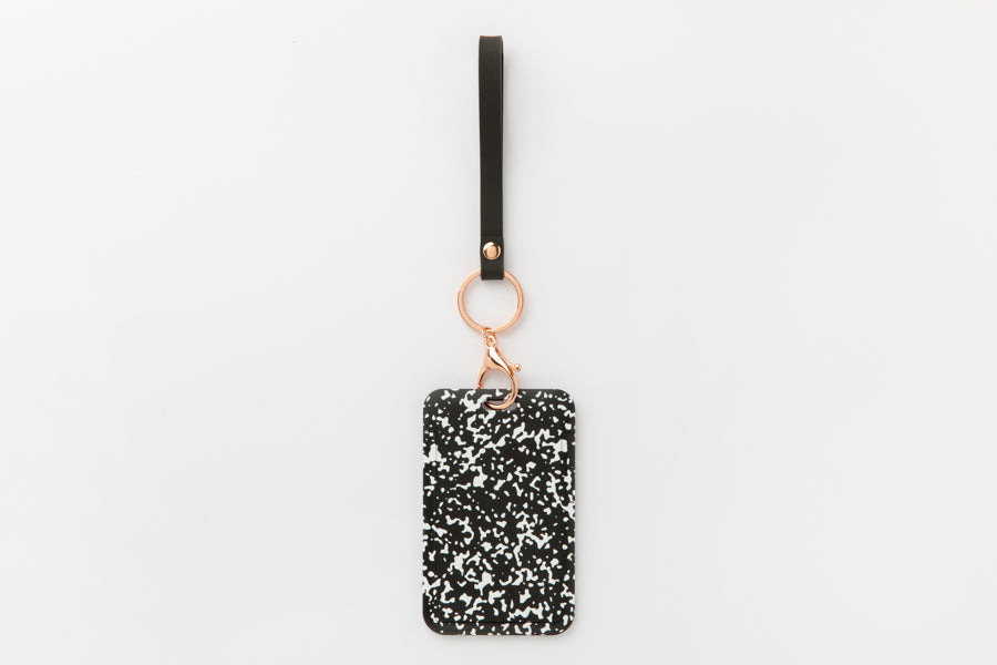 Photo Card Case Strap Keyring Hood Bear Black