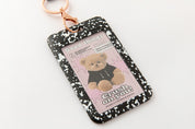 Photo Card Case Strap Keyring Hood Bear Black