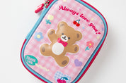 Multi-Use Pouch Pink Check Teddy Bear S