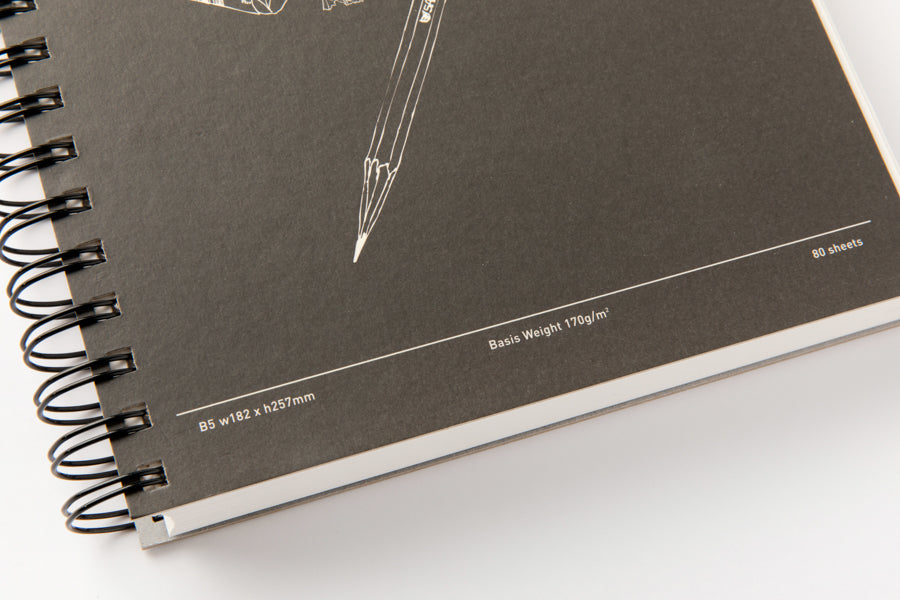 Drawing Book Hard Cover B5 Black