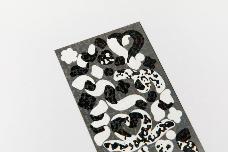 Seal Sticker Black Confetti