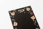 Paper Photo Card Frame 4 Cut Cat Black