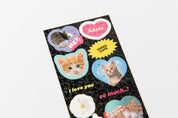 Seal Sticker Retro Cat