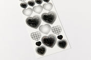 Seal Sticker Black Heart