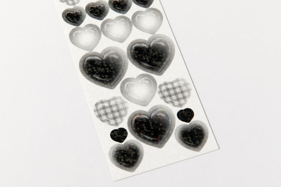 Seal Sticker Black Heart