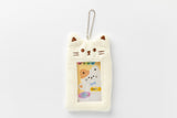 Photo Card Case Pom Pom Cat White