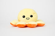 Double Face Octopus Doll 30cm Yellow-Orange