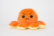 Double Face Octopus Doll 30cm Yellow-Orange