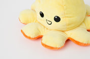 Double Face Octopus Doll 30cm Yellow-Orange