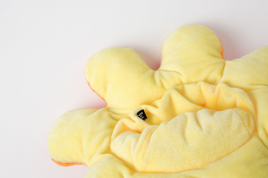Double Face Octopus Doll 30cm Yellow-Orange