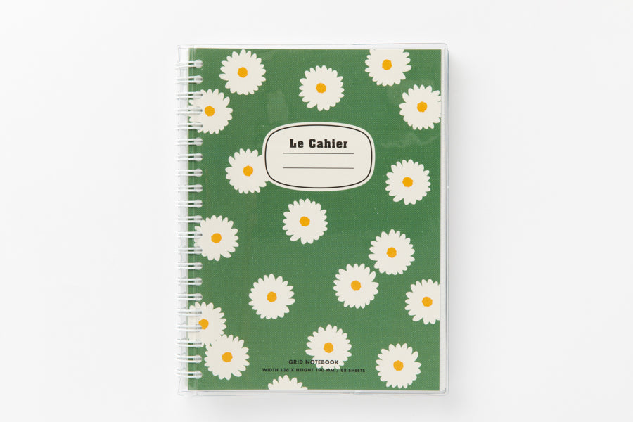 Spring Notebook Green Daisy
