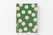 Spring Notebook Green Daisy