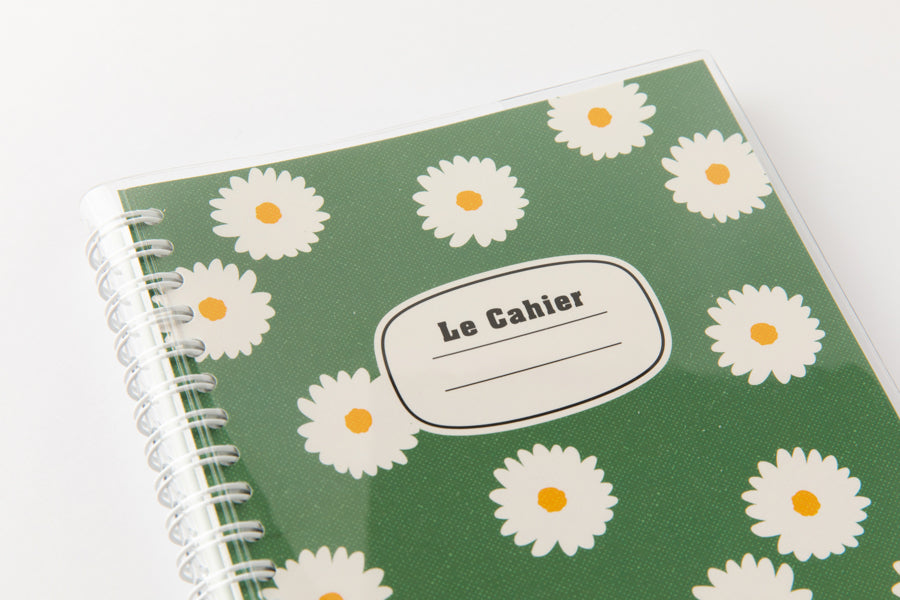 Spring Notebook Green Daisy