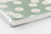 Spring Notebook Green Daisy