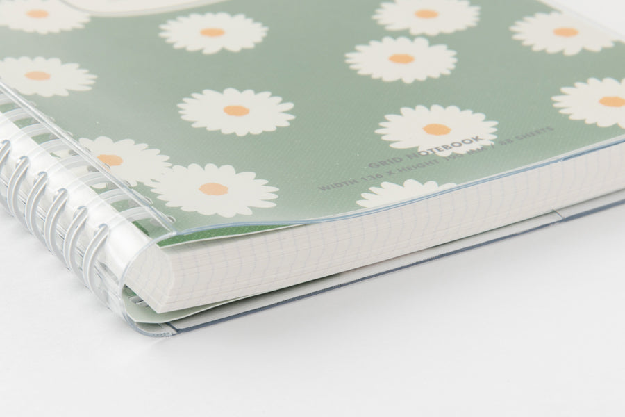 Spring Notebook Green Daisy