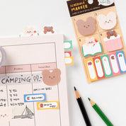 Sticky Memo Scheduler Marker Set Bear