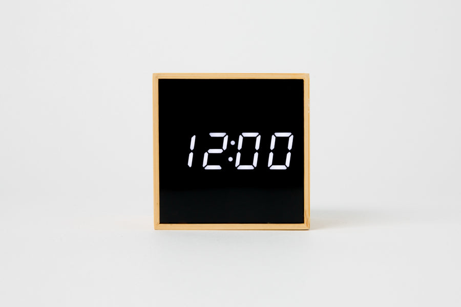 Frame Wood Clock Beige