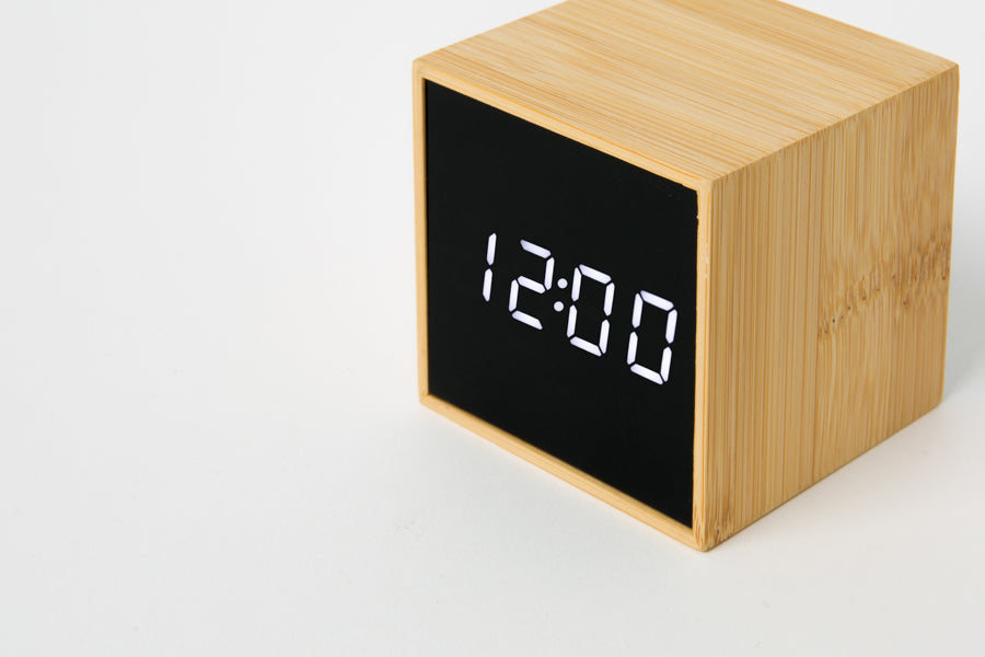 Frame Wood Clock Beige