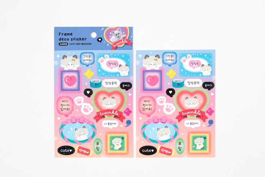Frame Sticker Cat