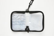 Neck Flap Card Holder Bear & Sticker Set Black