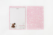 Letter Paper Composition Bear Pink