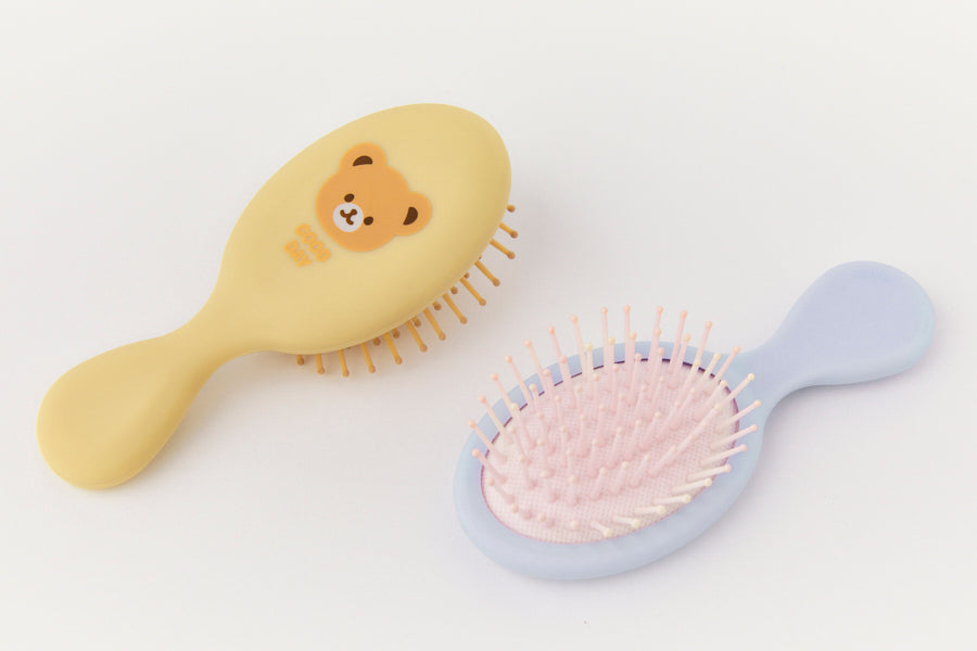 Hair Brush Bear Face Brown