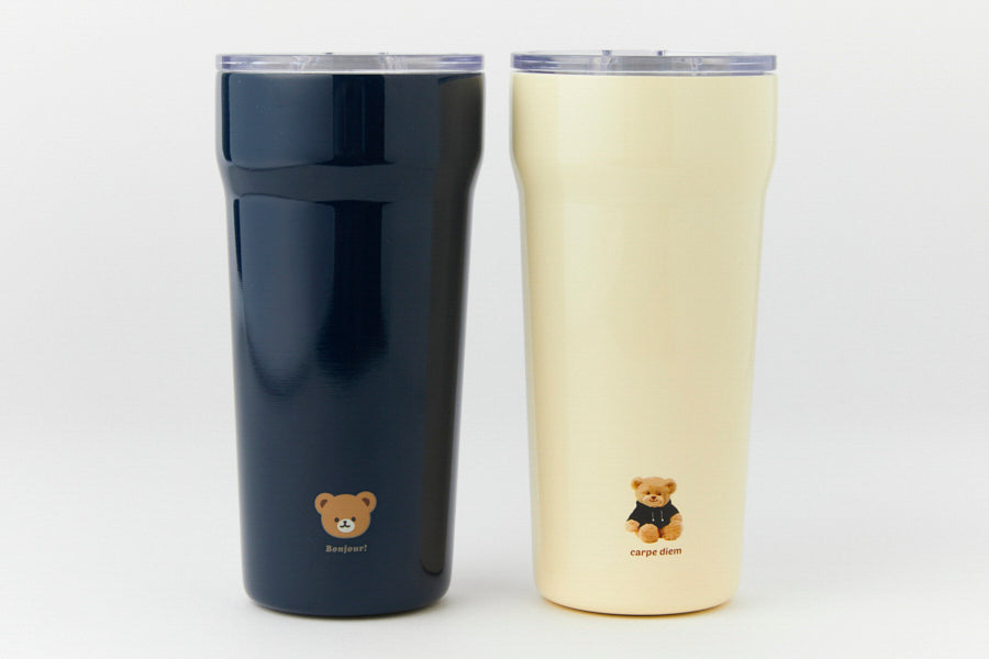 Stainless Steel Tumbler: Bear Navy (532ml)