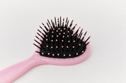 Hair Brush Heart Bichon Pink