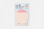 Sticky Letter Memo Pad Rabbit
