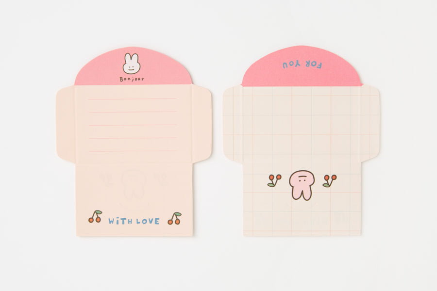 Sticky Letter Memo Pad Rabbit
