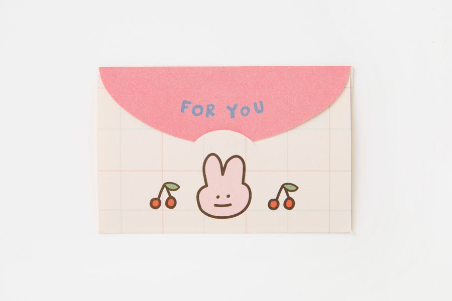 Sticky Letter Memo Pad Rabbit
