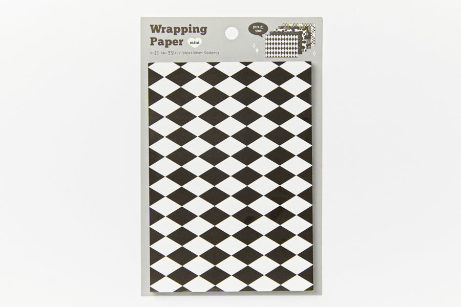 Mini Wrapping Paper Set Check