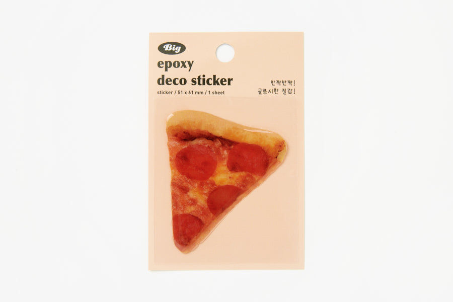 Deco Sticker Epoxy Pizza King